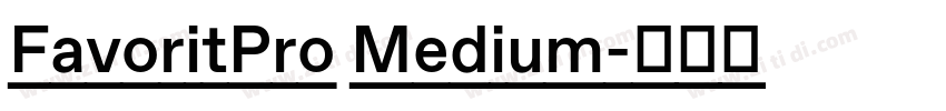 FavoritPro Medium字体转换